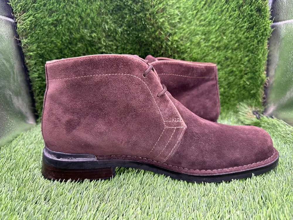 Timberland 86564 Chukka Boot Men's 10 Brown Suede Leather Lace-Up Preppy Ankle